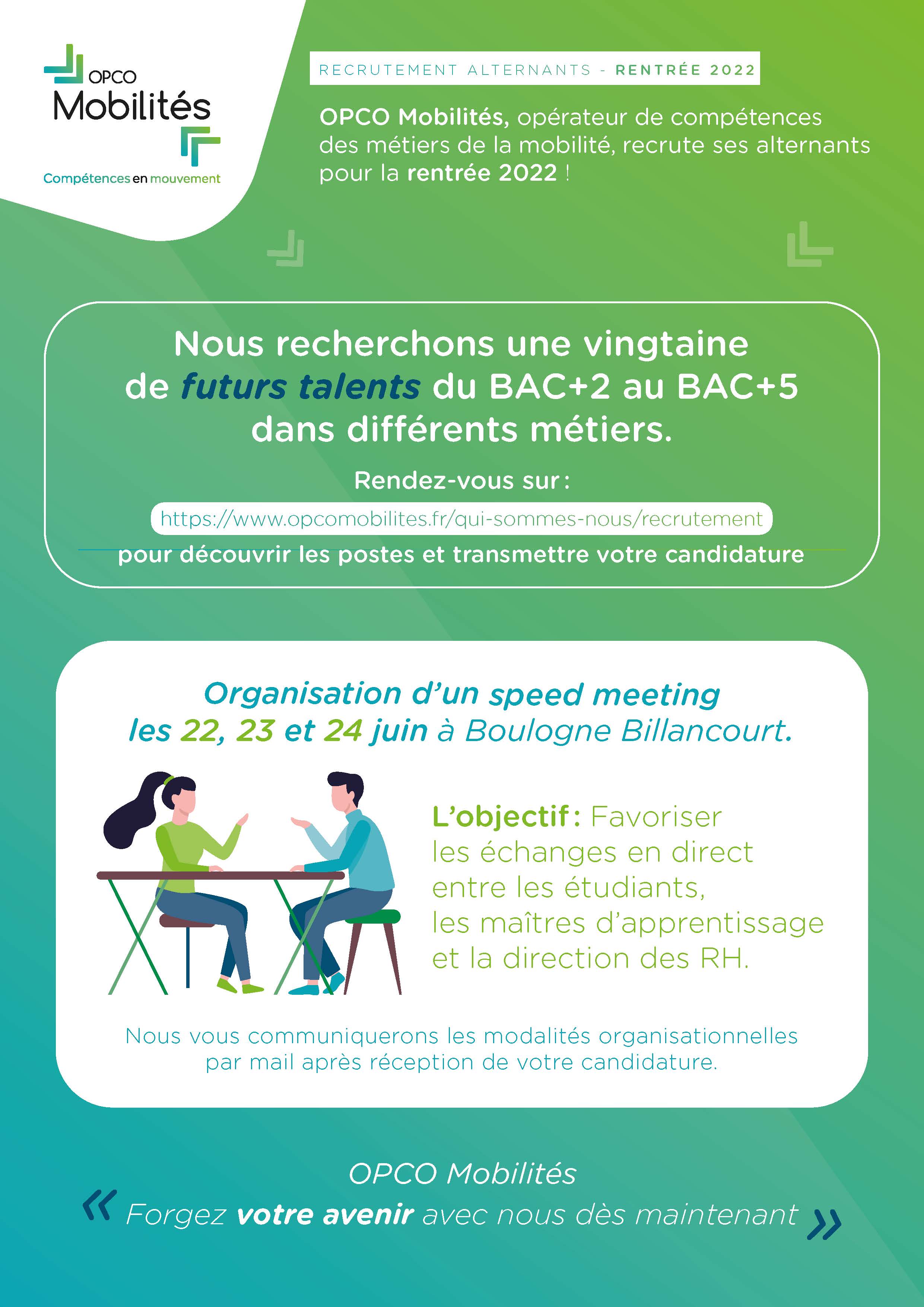Speed Meeting OPCO Mobilités pour l'apprentissage | IUT de Montreuil
